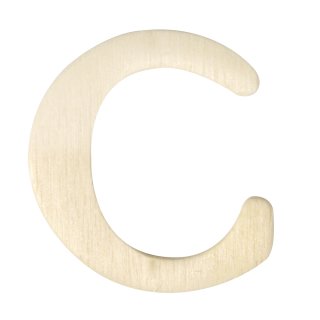 Holz-Buchstaben, 4 cm, C