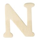 Holz-Buchstaben, 4 cm, N