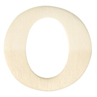 Holz-Buchstaben, 4 cm, O