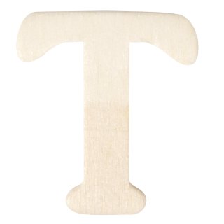 Holz-Buchstaben, 4 cm, T