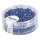 Rocailles, 2,6 mm , transparent gelüstert dunkelblau, Dose 17g