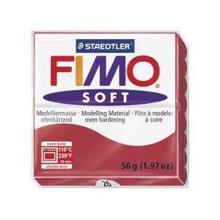 Fimo soft Modelliermasse, kirschrot, 8020-26, 57g