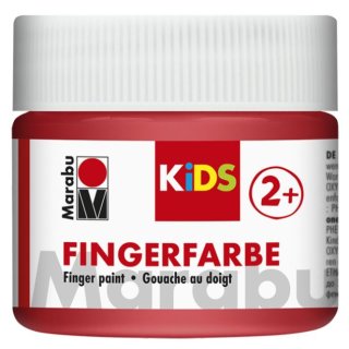 Marabu KiDS Fingerfarbe, Rot 232, 100 ml