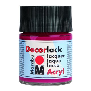 Marabu Decorlack Acryl, Karminrot 032, 50 ml