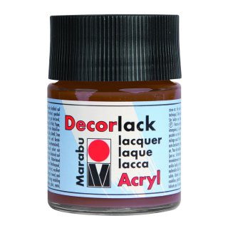 Marabu Decorlack Acryl, Mittelbraun 040, 50 ml