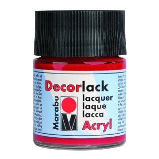 Marabu Decorlack Acryl, Geranie 230, 50 ml