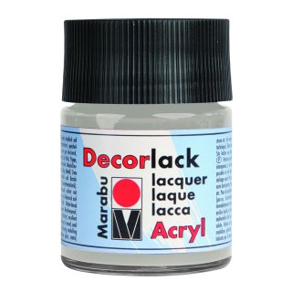 Marabu Decorlack Acryl, Metallic-Silber 782, 50 ml