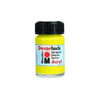 Marabu Decorlack Acryl, Gelb 019, 15 ml