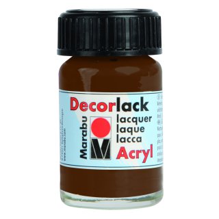 Marabu Decorlack Acryl, Mittelbraun 040, 15 ml