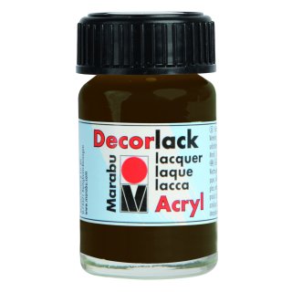 Marabu Decorlack Acryl, Dunkelbraun 045, 15 ml