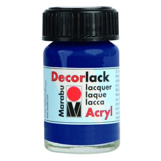 Marabu Decorlack Acryl, Dunkelblau 053, 15 ml