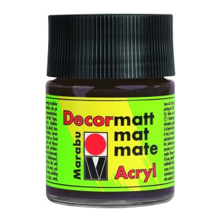 Marabu Decormatt Acryl, Dunkelbraun 045, 50 ml