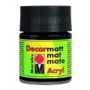 Marabu Decormatt Acryl, Schwarz 073, 50 ml
