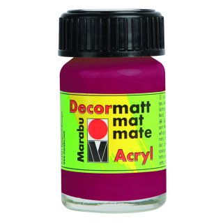 Marabu Decormatt Acryl, Granatrot 004, 15 ml