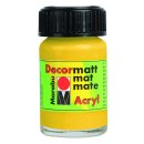 Marabu Decormatt Acryl, Mittelgelb 021, 15 ml