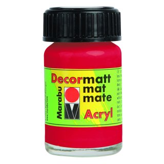 Marabu Decormatt Acryl, Kirschrot 031, 15 ml