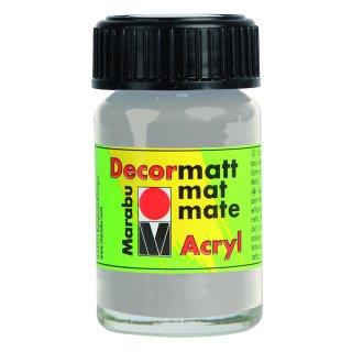 Marabu Decormatt Acryl, Metallic-Silber 782, 15 ml