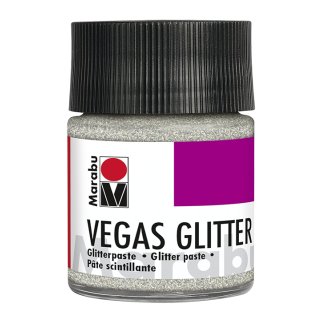 Glitter-Silber, Glitterpaste VEGAS GLITTER