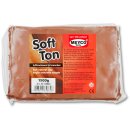 Soft Ton, lufttrocknend & brennbar 1,5 kg Modelliermasse  terrcotta Knetmasse