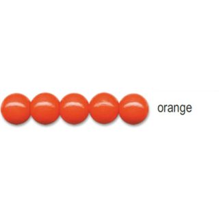Holzperlen, ø 10mm, 56 Stück -orange-
