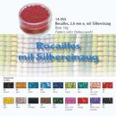 Rocailles, &oslash; 2,6 mm  mit Silbereinzug Dose 16g