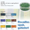 Rocailles &oslash; 2,6 mm , opak gel&uuml;stert, Dose 17g