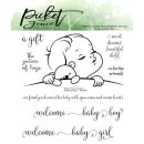 Picket Fence Studios Sleeping Baby Clear Stamps (KIDS-104)