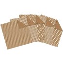 Faltblätter Kraftpapier „Design Mix“ 80 g/m²
