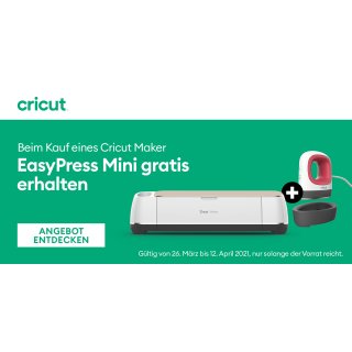 Kombipack: Cricut Maker Schneideplotter + Easypress Mini
