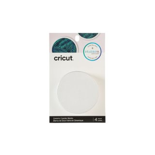 Cricut Infusible Ink Ceramic Untersetzer 4-pack (Weiß, rund)