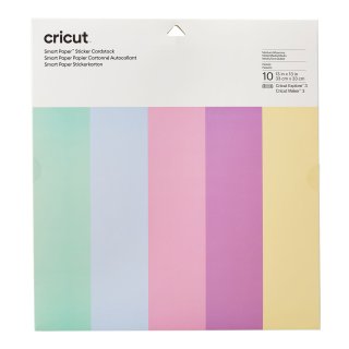 Cricut Smart Sticker Cardstock 33x33cm 10 sheets (Pastels)