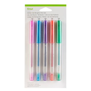 Cricut Explore/Maker Medium Point Gel Pen 0,8 mm Set 5-pack (Glitter Brights)