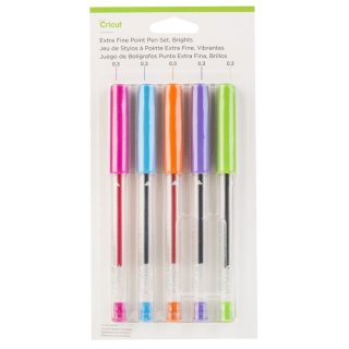 Cricut Explore/Maker Extra Fine Point Pen (0,3 mm) Set 5-pack (Brights)