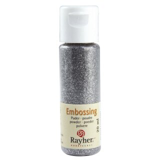 Embossing-Puder, brill.silber, deckend, 20 ml Flasche