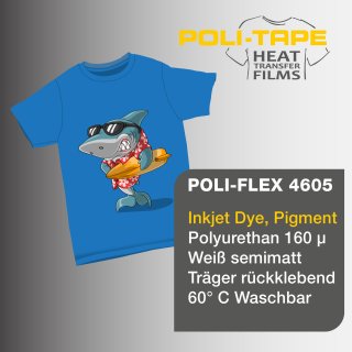 POLI-FLEX 4605 bedruckbare Flexfolie - Formatware A4