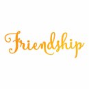 Ultimate Crafts Hotfoil Stamp Friendship (3 x 1in)