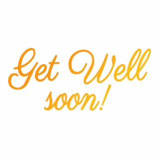 Ultimate Crafts Hotfoil Stamp Get Well Soon (3.1 x 1.4in)