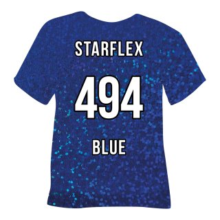 POLI-FLEX Starflex Flexfolie Blau, Transferfolie holographisch