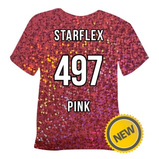 POLI-FLEX Starflex Flexfolie Pink, Transferfolie holographisch