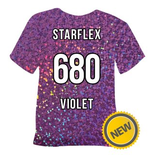 POLI-FLEX Starflex Flexfolie Violett, Transferfolie holographisch