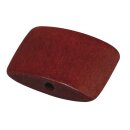 Bayong-Holzperlen, Kissen, kardinalrot, 1,8x2,3 cm